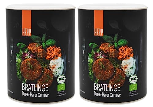 Vegane Bratlinge Dinkel-Hafer Gemüse 1000g (2x500g) von Hepp