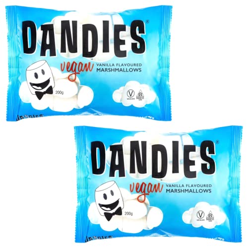 Dandies Leichte und fluffige vegane Marshmallows 200 g (2 Stück) - Geeignet für Vegetarisch von FOXCUP