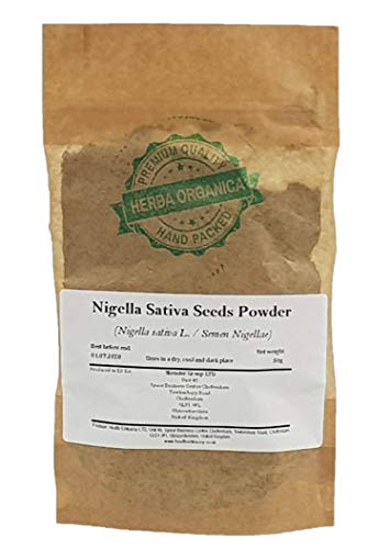 Echte Schwarzkümmel Sammen Pulver / Nigella Sativa L / Nigella Sativa Seeds Powder # Herba Organica # Schwarzkümmel (50g) von Herba Organica