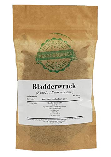 Fucus/Fucus Vesiculosus L/Bladderwrack # Herba Organica # Blasentang, Meereseiche, See-Eiche (50g) von Herba Organica