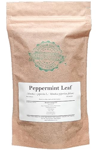 Herba Organica Pfefferminzblätter Kräutertee - Mentha × Piperita L - Peppermint Leaf Herbal Tea 100g von Herba Organica