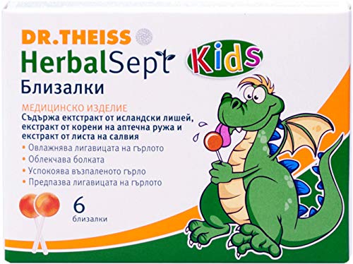 Dr. Theiss Herbal Sept Kids-6 Lutscher für Kinder von HerbalSept