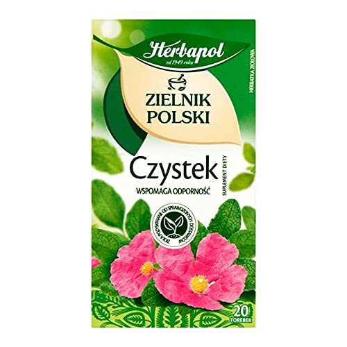 Czystek Herbata Zilowa - Cistus Kräuter Tee (20x2g) 40g Herbapol von Herbapol