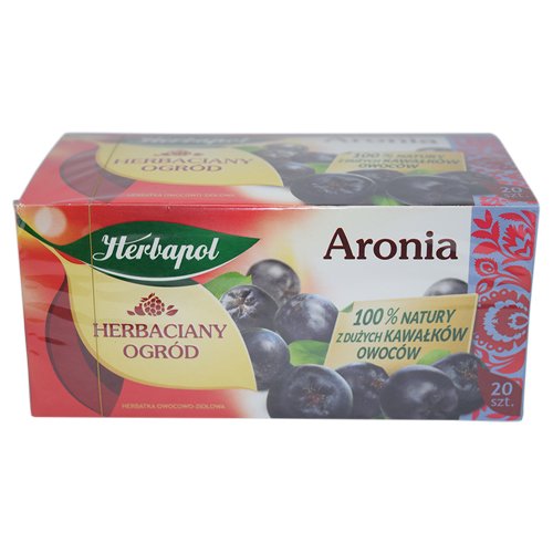 Herbapol Aronia Tee /// Herbaciany ogrod Aronia 100% natury z duzych kawalkow owocow.20 szt. 70g von Herbapol