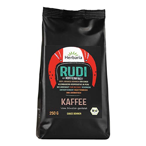 Herbaria - Rudi Kaffee entkoffeiniert ganz bio - 250 g - 6er Pack von Herbaria GmbH