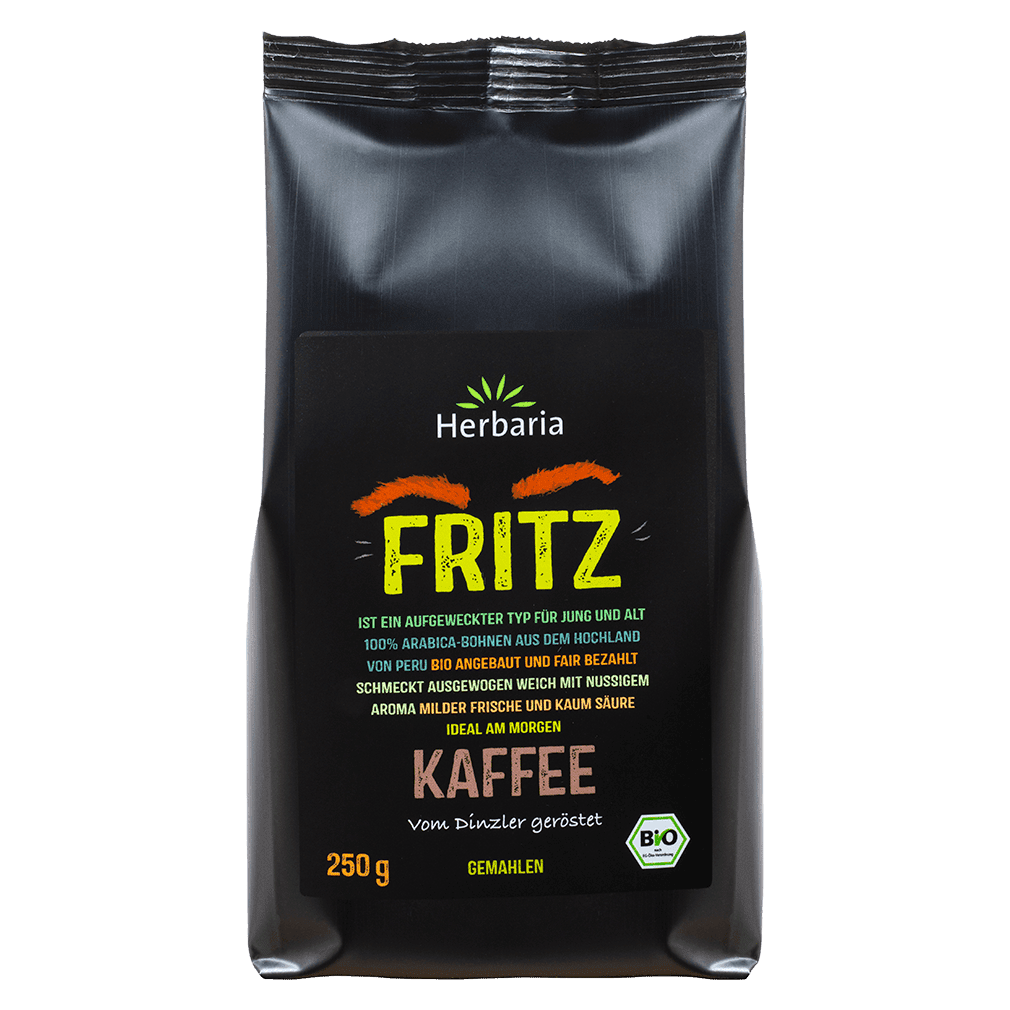 Bio Kaffee Fritz gemahlen, 250g von Herbaria