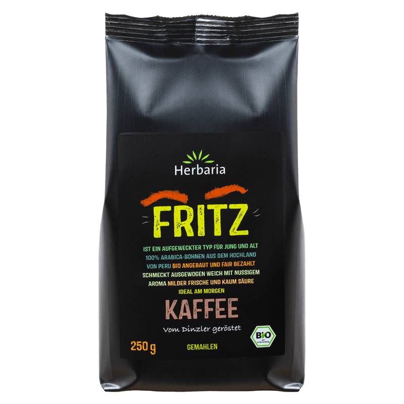 Bio Kaffee Fritz gemahlen, 250g von Herbaria