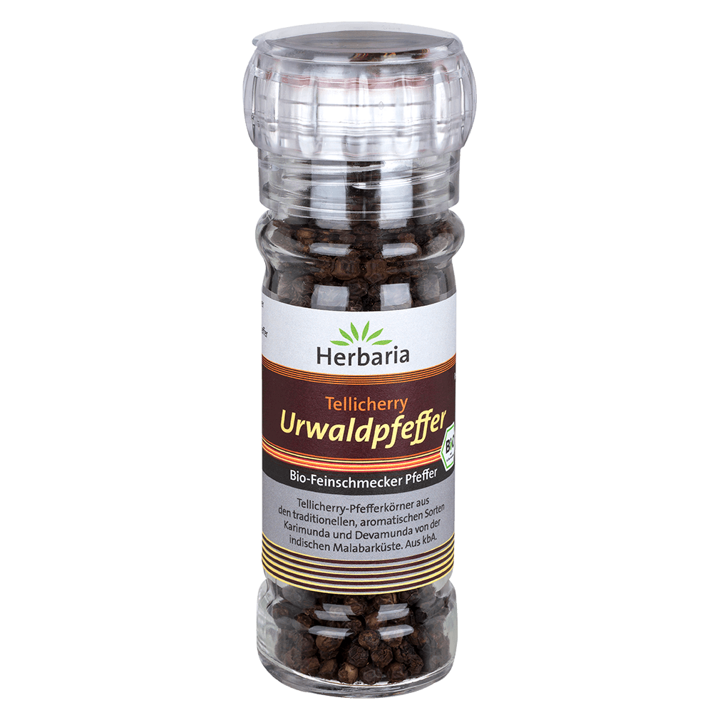 Bio Tellicherry Urwaldpfeffer, 50g von Herbaria