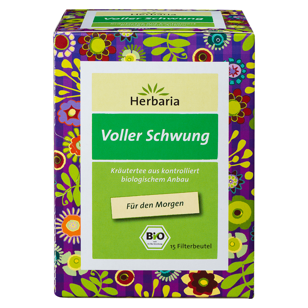 Bio Voller Schwung Tee, 15 Filterbeutel von Herbaria