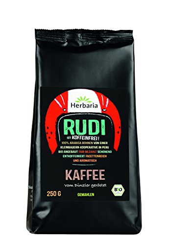 Herbaria BIO "Rudi" Kaffee entkoffeiniert gemahlen, 250 g von Herbaria