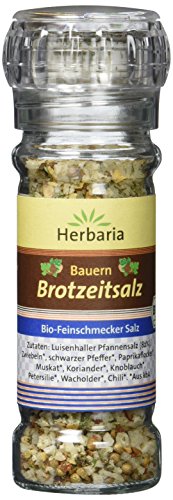 Herbaria Bauern Brotzeitsalz Mühle BIO, 2er Pack (2 x 70 g) von Herbaria