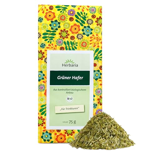 Herbaria Grüner Hafer , 2er Pack (2x 75 g Tüte) - Bio von Herbaria