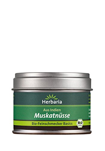 Herbaria Muskatnüsse ganz, 1er Pack (1 x 3 Stück) - Bio von Herbaria