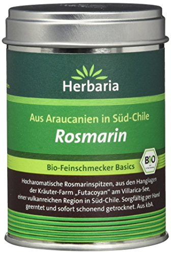 Herbaria Rosmarin geschnitten Bio, 40 g Dose von Herbaria