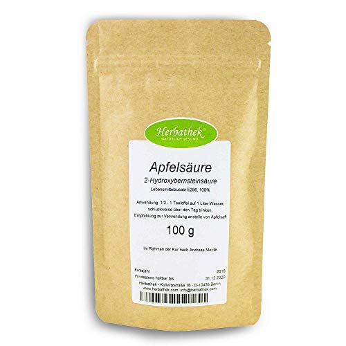 Apfelsäure 1000g von Herbathek als Apfelsaftersatz | Heilkräuter Made in Germany von Herbathek NATÜRLICH GESUND