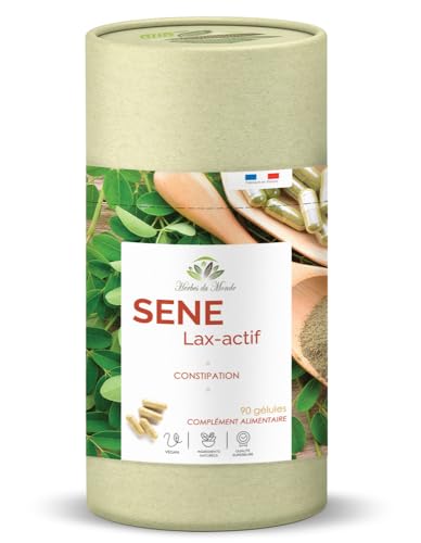 Herbes du Monde – Senna – Nahrungsergänzungsmittel – 1 Schachtel mit 90 Kapseln – 1 kapsel pro Tag von Herbes du Monde