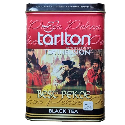 Tarlton Black Tea Pekoe – Hochwertiger Ceylon-Schwarztee, 250 g – Reiner Geschmack aus Sri Lanka von Herbosus