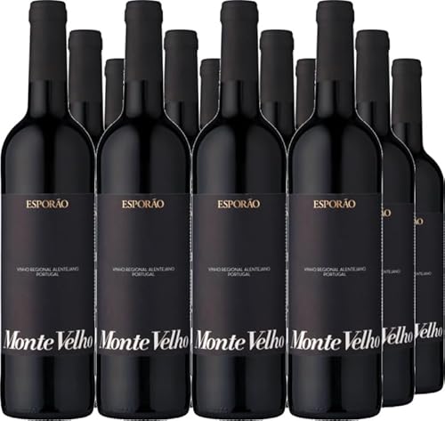 Herdade Do Esporao 12er Vorteilspaket Monte Velho Tinto Vinho Regional Alentejo 2021 (12 x 0.75 l) von Herdade Do Esporao