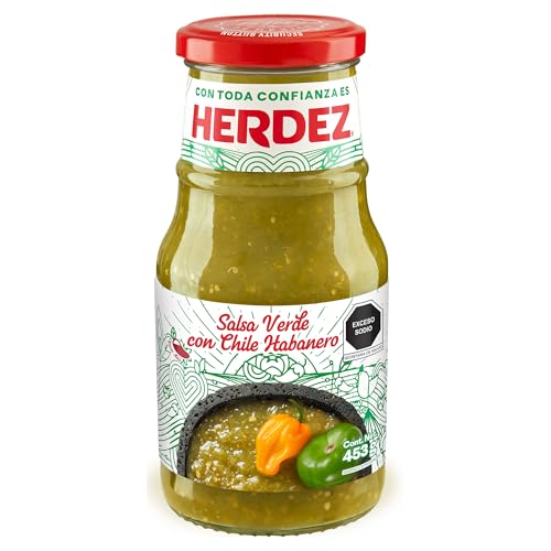 HERDEZ 453 GR SALSA VERDE PICANTE GLASS von Herdez