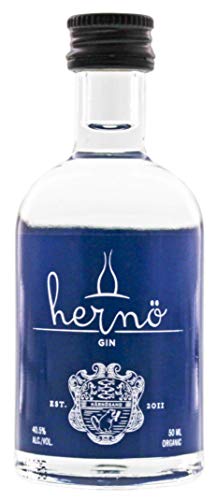 Hernö Miniaturen I Gin I 50 ml Flasche I 40,50% Volume I Ein London Dry Gin mit einer Zitrusnote von Hernö