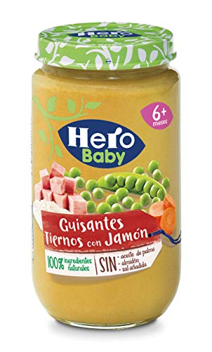 Tarrito Hero Guisantes Tiernos Con Jamón 235gr (+6meses) von Hero Baby