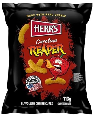 Herr's Carolina Reaper Flavored Extra Hot Cheese Curls(12x113 g) von Herr's