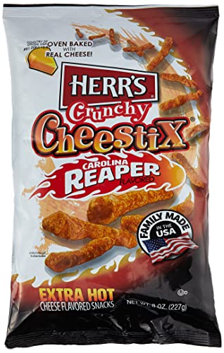 Herr's Crunchy Cheestix Carolina Reaper flavored, 227 gr. von Herr's