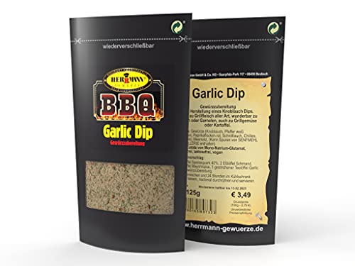 BBQ Garlic Dip 125g Gewürzmischung von Herrmann Gewürze