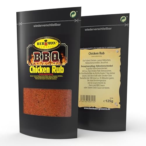 Herrmann Gewürze Grillgewürze BBQ Gewürzmischung (BBQ Chicken Rub 125g) von Herrmann Gewürze