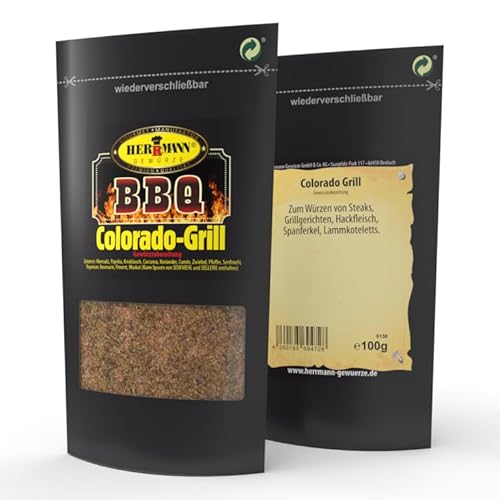 Herrmann Gewürze Grillgewürze BBQ Gewürzmischung (BBQ Colorado Grill 100g) von Herrmann Gewürze