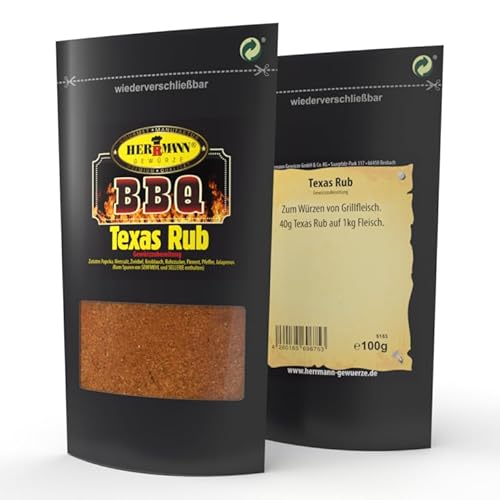 Herrmann Gewürze Grillgewürze BBQ Gewürzmischung (BBQ Texas Rub 100g) von Herrmann Gewürze