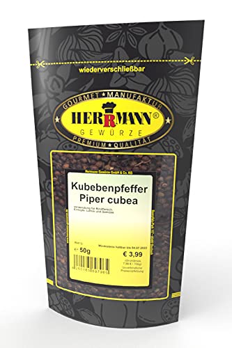 Kubebenpfeffer Piper Cubea 50g ohne Zusatz von Herrmann Gewürze