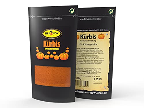 Kürbis Gewürz 100g Gewürzmischung von Herrmann Gewürze