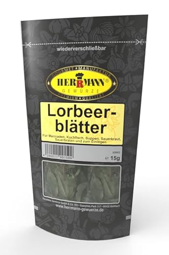 Lorbeerblätter 15g ohne Zusatz von Herrmann Gewürze