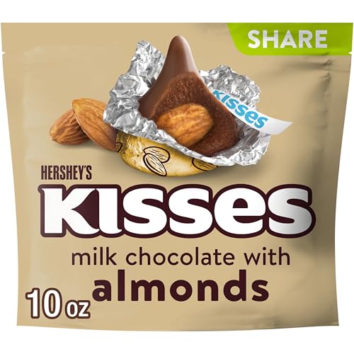 HERSHEY'S Kiss Milchschokolade und Mandelbonbons, teilbare Größe, 284 ml von Hershey's Kisses