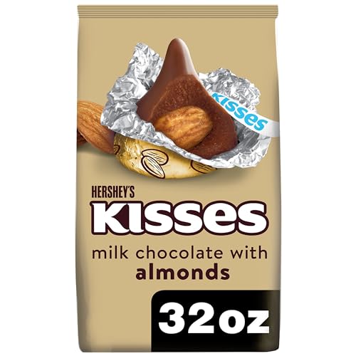 Milchschokoladenkuss mit Mandeln, Partybeutel, 900 ml von Hershey's Kisses