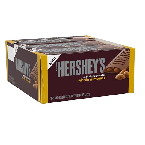 HERSHEY'S Chocolate Candy Bars with Almonds| King Size (Pack of 18) von Hershey's