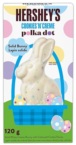 HERSHEY'S Cookies 'N' Creme Polka Dot Bunny, Easter Chocolatet, Good for Easter Basket, Chocolate Treat, 120g von Hershey's