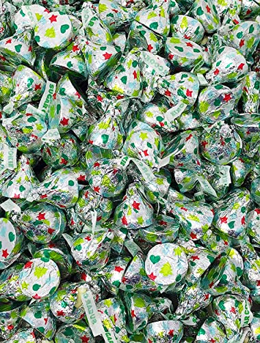 HERSHEY'S Kisses Christmas Sugar Cookie Flavored White Crème Candy, Bulk Festively Wrapped Holiday Chocolate, 80 Oz von Hershey's