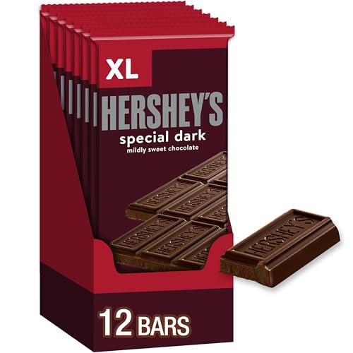 HERSHEY'S SPECIAL DARK Mildly Sweet Chocolate Bar (Extra Large, 4.25-Ounce Bars, Pack of 12) by Hershey's von Hershey's