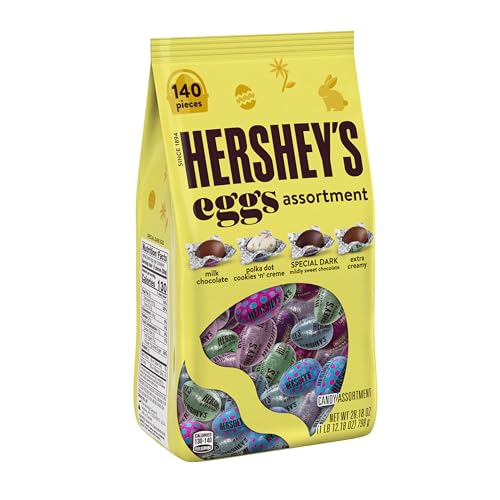 HERSHEY'S Verschiedene Schokoladen- und Weißcreme-Eier, Osterbonbons, 798 g, verschiedene Beutel (150 Stück) von Hershey's