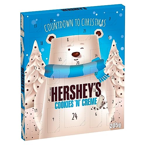 Hershey's Adventskalender, Cookies n Crème White Chocolate-Geschmack, 205 g von Hershey's