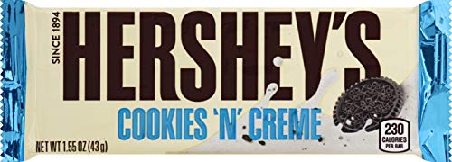 Hershey's Cookies 'n' Creme Candy Bar, 40 g, 36 Stück von Hershey's