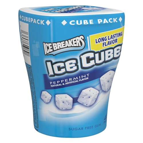 ICE BREAKERS ICE CUBES PEPPERMINT CHEWING GUM SUGAR FREE CUBE RP 40 CT - 0034000008431 von Hershey's