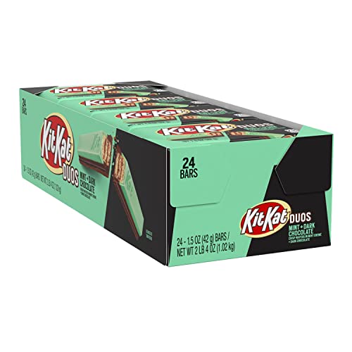 Kit Kat Duo Dunkle Schokolade Minze Schokoladentafel 42 g (24 Stück) von Kitkat