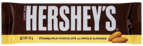 The Hershey Company Milk Chocolate With Whole Almonds, 12er Pack (12 x 43 g) von Hershey's