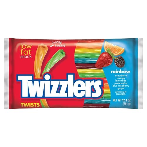 Twizzlers Rainbow Twists Large Pack 351g x1 von Twizzlers