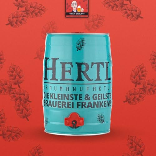 Hertl Opa's Liebling Kellerbier - Fränkisches Kellerbier aus der Braumanufaktur Hertl | Bernsteinfarben | Mild, Malzig | 5L FASS 4.8% vol von Hertl