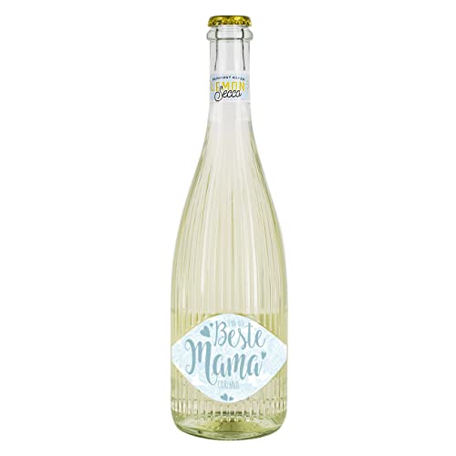 Herz & Heim® Feinkost Käfer Fruchtsecco 0.75l in 2 Geschmacksrichtungen, Beste Mama- mit Wunschname Lemon von Herz & Heim