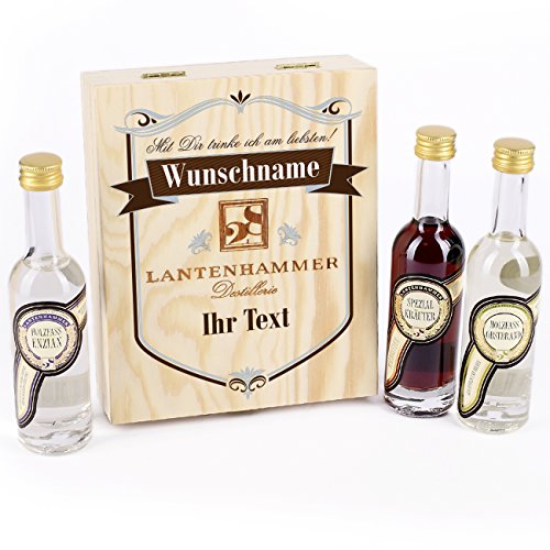 Herz & Heim® Lantenhammer Geschenkschatulle aus Holz inkl. Beschriftung von Herz & Heim